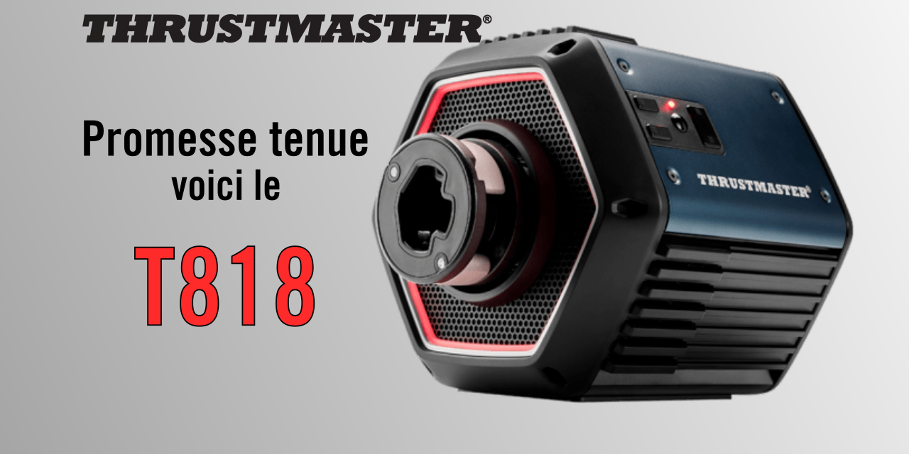Thrustmaster annonce le volant T598, Direct Axial Drive pour PS5, PS4